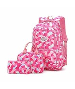 Geometric Print Schoolbag for Girls Boys Backpack 3 in 1 Lunch Bag/Penci... - £34.40 GBP