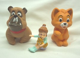 Walt Disney Oliver &amp; Company TOY FIGURE LOT Francis Dog Jenny Girl McDonald&#39;s 88 - £12.91 GBP