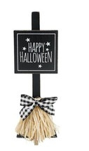 12 inch happy Halloween witch broom - £70.81 GBP