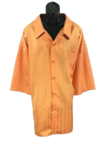 Smokey Joe&#39;s Men&#39;s Orange Leisure Suit 2 Piece Pleated Front Pants Size 5XL - $79.99