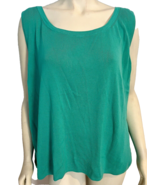 Talbots Woman Green Scoop Neck Tank Top Size 3X - $26.05 CAD