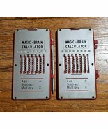 1960&#39;s Vintage Magic Brain Plastic/Metal Pocket Calculator With Stylus L... - $27.01 CAD