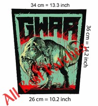 GWAR Big Back patch metal crossover Green Jelly Hagfish Rise Against Dinosaur - £19.98 GBP
