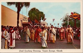 Greek Epiphany Ceremony Tarpon Springs FL Postcard PC331 - £3.93 GBP