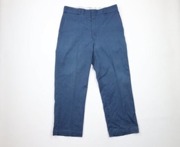 Vintage 70s Dickies Mens 36x29 Faded Spell Out Wide Leg Work Mechanic Pants USA - £54.45 GBP
