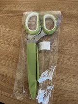 Kitchen Shears Herb Scissors 5 Blades &amp; Cover Quality Herb Cutter Scissor - £11.28 GBP