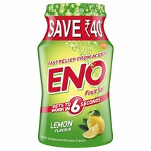 Eno Powder Lemon Flavor Bottle 100gm for Acidity,Heartburn,Acid Reflux,N... - $19.27