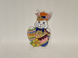 Vintage Giftco Inc Plastic Easter Bunny with Eggs Sun Catcher - £8.54 GBP