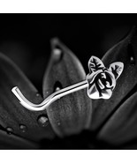 925 Sterling Silver Nose Stud Screw Pin Rose Flower Floral Body Jeweller... - $8.81