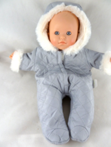 COROLLE Tagged blue grey Snowsuit and 12 IN 1996 Corolle Baby Doll - $29.69