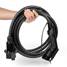 1PC New Female Plug to Male Socket EV Charger Extension Cable J1772 32A ... - $164.91