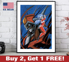 Iczer Three Anime Poster 18&quot; x 24&quot; Print Retro 80s 90s Wall Art Fight! Iczer-1 - £10.53 GBP