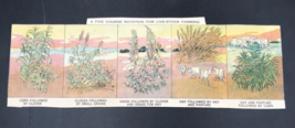 VTG 1920s Litho Cutouts Five Course Rotation for Live-Stock Farming Corn... - £10.50 GBP