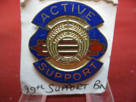 Vintage Authentic US Army Unit Crest Insignia 99th Support Bn #11 - $19.79