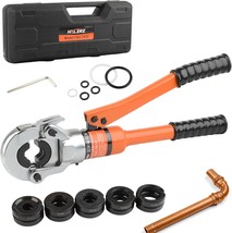 Hydraulic Copper Tube Fittings Crimping Tool With (1/2,3/5,3/4,4/5,1 Inch) - £113.53 GBP