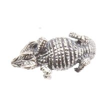 925 Sterling Silver Vintage Ring Modernist Dark Tone Alligator  Sz 11  R... - $63.37
