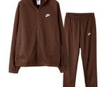 Nike Sportswear Club Men&#39;s Poly-Knit Tracksuit Sports Brown NWT FB7351-259 - £83.97 GBP