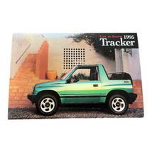 1995 Geo Tracker Teal soft top Dealer post card - $7.64