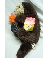 Folkmanis SOFT BROWN SEA OTTER HAND PUPPET 14&quot; Plush STUFFED ANIMAL Toy ... - $27.22 CAD