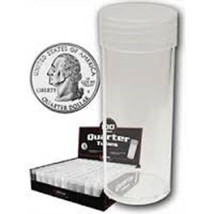 Round Quarter Coin Tubes 24mm by BCW 100 pack - £44.85 GBP