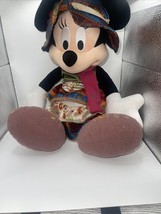 Disney Parks Bohemian Minnie Mouse plush doll 15&quot; folk art flair satin d... - €10,20 EUR
