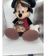 Disney Parks Bohemian Minnie Mouse plush doll 15&quot; folk art flair satin d... - €10,29 EUR