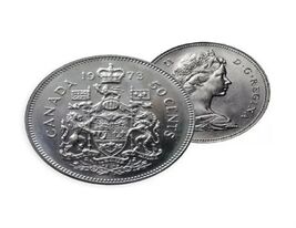 1973 Canadian 50-Cent Coat of Arms Half Dollar Coin UNC - €1,82 EUR