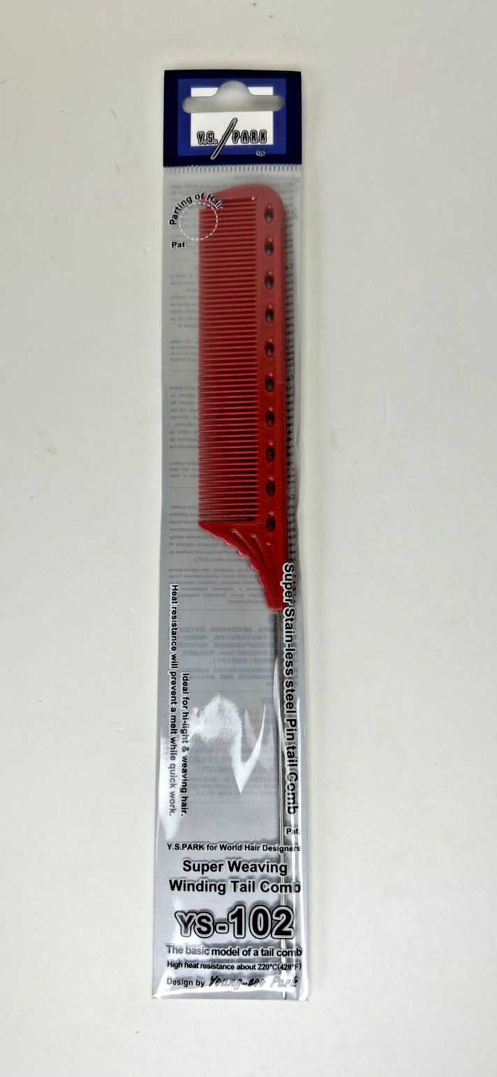 YS Park Tail Comb 102 RED - 8.5&quot; - $12.49