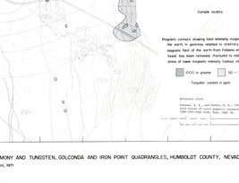 USGS Geologic Map: Golconda, Iron Point Quadrangles, Nevada, Antimony -T... - £10.11 GBP