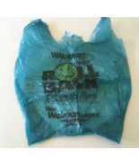 Walmart store vintage smiley face roll back graphics blue plastic shoppi... - €17,15 EUR