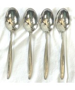Vintage Rogers Oneida Sunburst 4 Tablespoons Soup Spoons Atomic Stars UT - £14.29 GBP