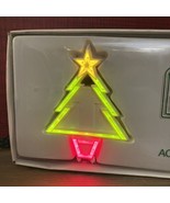 Dept 56 Brite Lites 4” Christmas Tree w/ Blinking Star Lighted Village A... - £14.00 GBP
