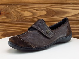 Rieker Size 39 Slip-On Brown Leather Medium (B, M)  Hook &amp; Loop Women - £15.78 GBP