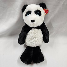 TY Cuddlys - FLUFF the Panda Medium Size - 12&quot;-13&quot; inch MWMTs Stuffed Animal Toy - £25.24 GBP