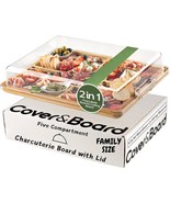 Cover&amp;Board 2-In-1 Charcuterie Board With Lid, Large 12X16 Bamboo, Gift Box - €36,88 EUR