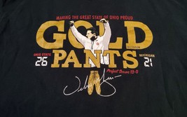 Ohio State Buckeyes Gold Pants 2012 Perfect Season T-Shirt XL Double Sided Image - $23.18