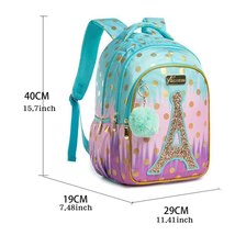 2021 School Bag Backpack for Kids Backpafor School Teenagers Girls Sequin Tower  - £78.33 GBP