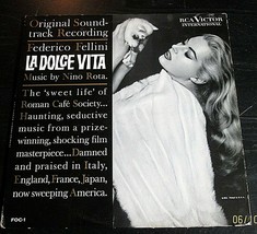 Federico Fellini,Anita Ekberg (La Dolce Vita) ORIG,1960 Vinyl Soundtrack - £156.58 GBP