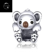 Genuine Sterling Silver 925 Solid Koala Bear Baby Animal Travel Bead Charm Mum - £14.88 GBP