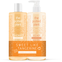 Potted Plant Lotion + Body Wash Duo - Tangerine Mochi, 16.9 Oz image 1