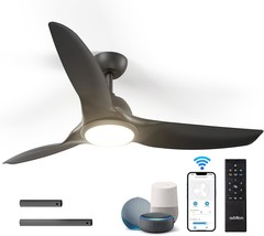 Addlon Ceiling Fans With Lights, 52 Inch Smart Ceiling Fan With, Farmhouse - $116.92