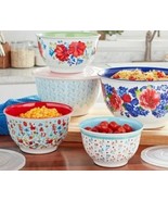 Pioneer Woman ~ Ten (10) Piece Nesting Bowl Set ~ Melamine ~ Heritage Fl... - $1,106.26 MXN