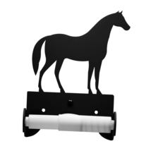 Village Wrought Iron Traditional Style Horse Toilet Tissue Holder - £17.54 GBP