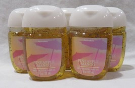 Bath &amp; Body Works PocketBac Hand Gel Lot Set of 5 PINEAPPLE MANGO - £15.89 GBP