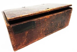 1890s antique PUSHER CIGAR victorian WOOD SHIPPING BOX reading pa BLOME ... - $48.46