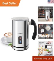Compact Electric Milk Frother for Cappuccinos - Automatic Stainless Stee... - $55.50