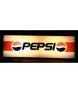 Vintage Pepsi Cola Company Large Light Up Sign Box- Works - £181.34 GBP