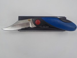 Super Knife Brand Stainless Steel Folding Lock Blade Super Sticky Rubber Handle - £7.02 GBP