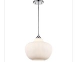 Home Decorators Pompton 1-light Gold Pendant Light Fixture with Globe Shade - $43.00