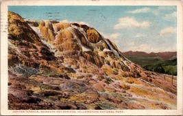 Jupiter Terrace Mammoth Hot Springs Yellowstone National Park Postcard PC117 - £3.89 GBP